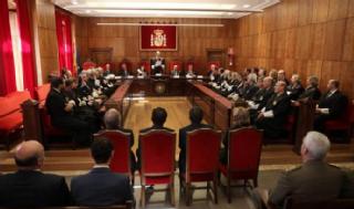El presidente del Tribunal Superior de Justicia de Asturias, Ignacio Vidau Argüelles, durante su intervención